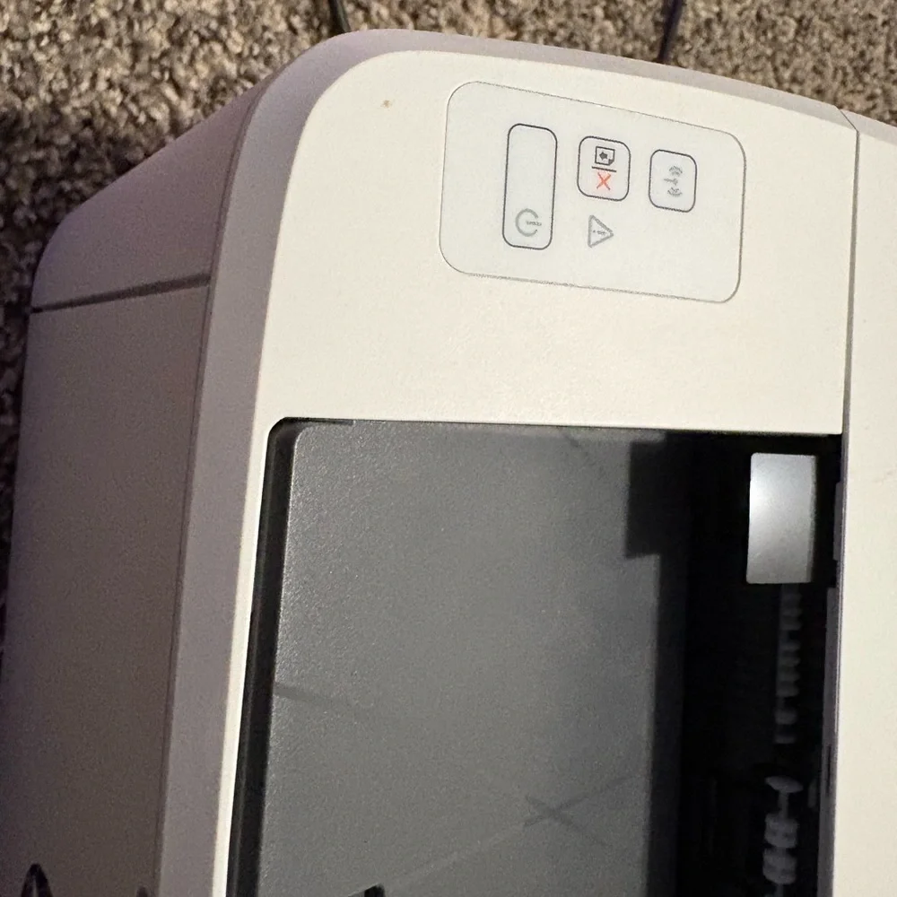 HP White and Gray Compact Desktop Printer